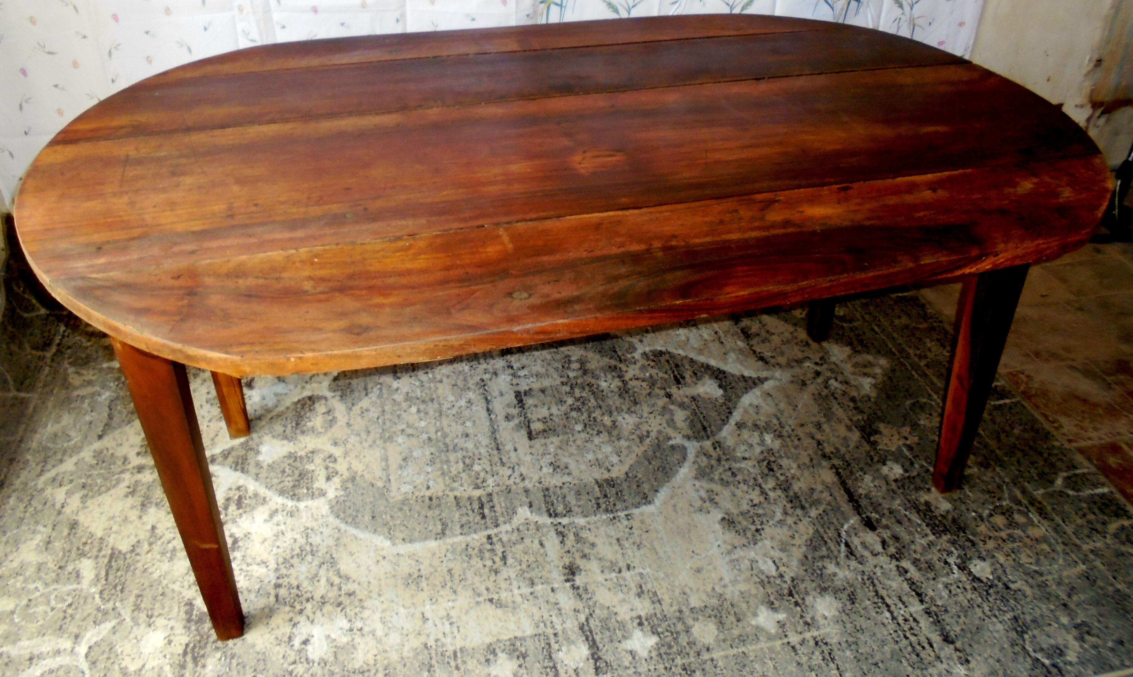 Solid elm table