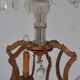 Lustre pampilles doré époque fin XIXème 6 feux