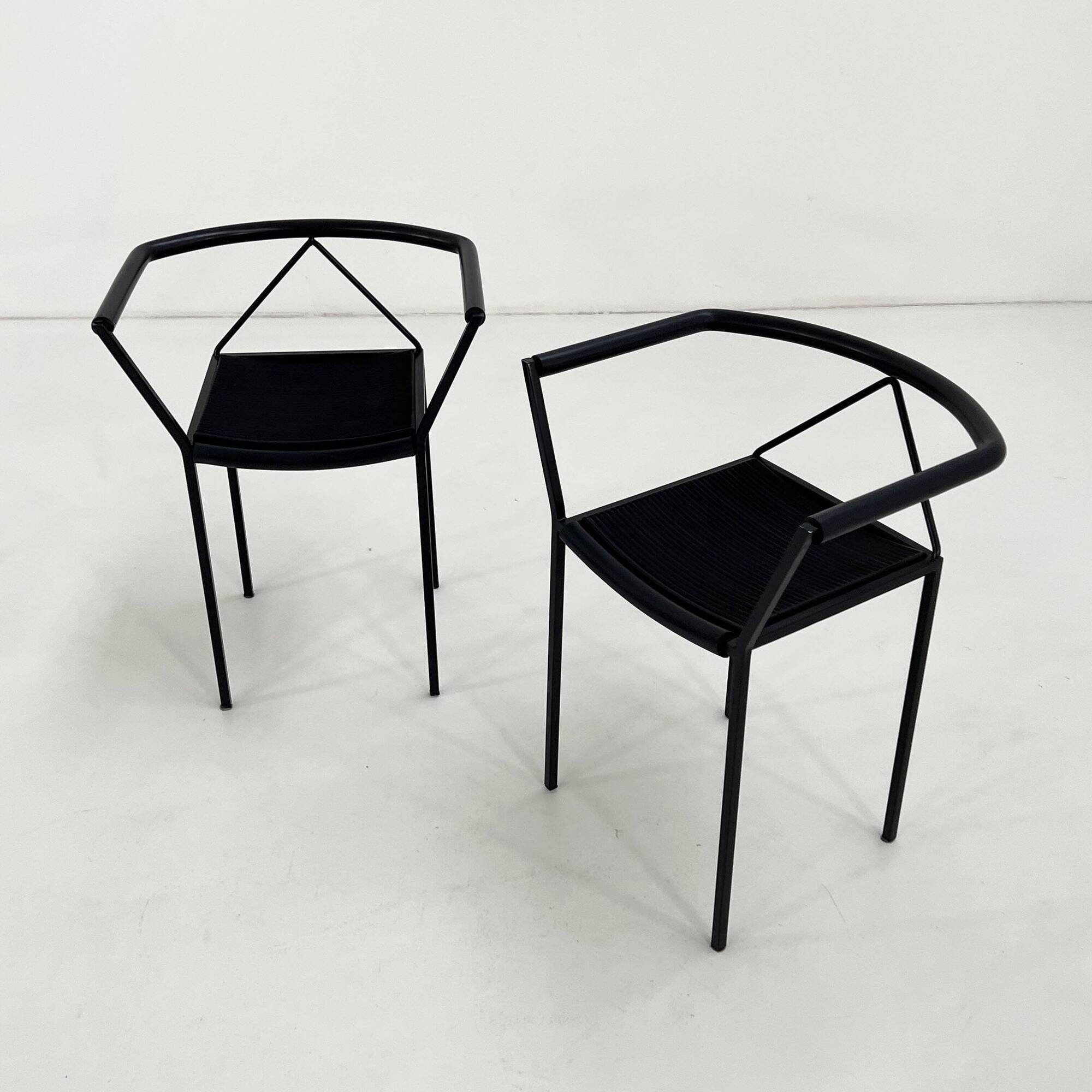 Set of 4 Poltroncina Chairs by Maurizio Peregalli for Zeus Noto, 1980