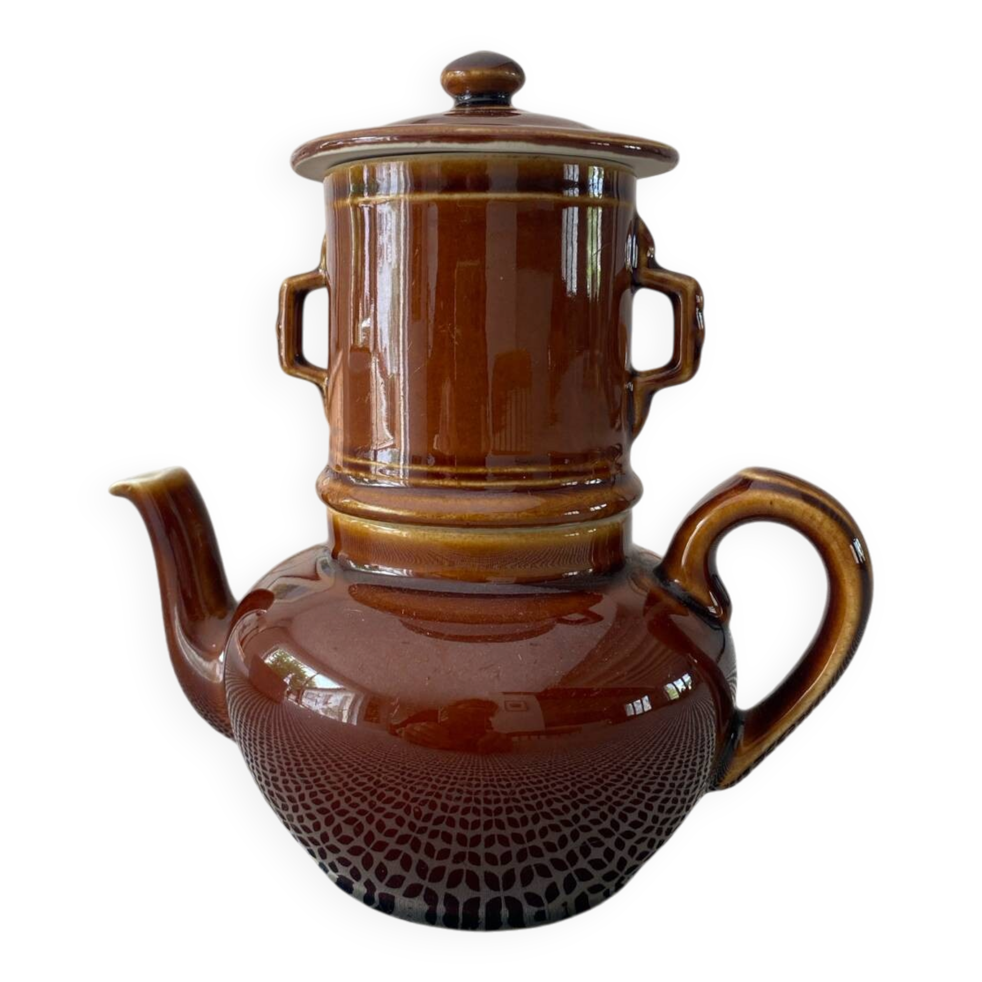 Ceramic tiered coffee pot