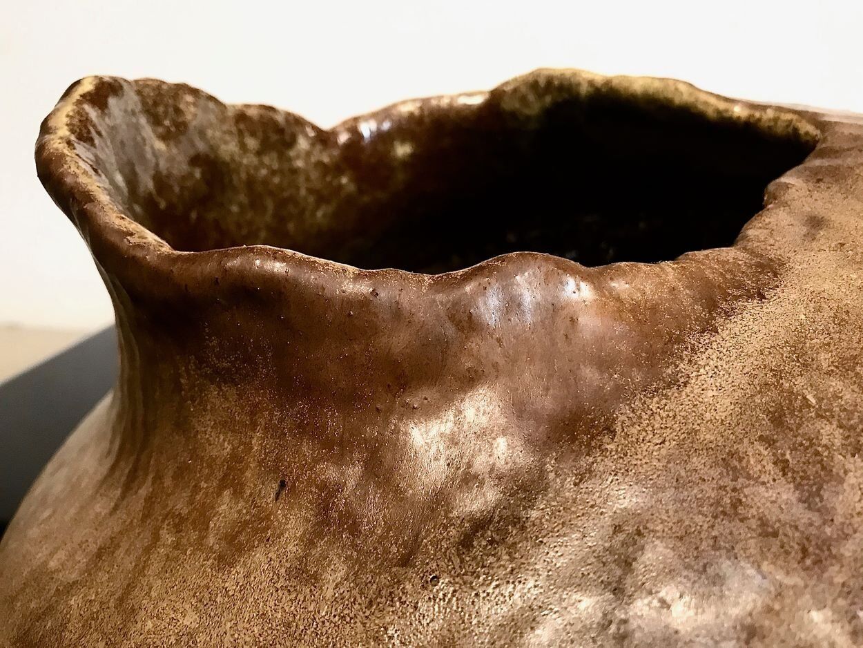 Sculptural Studio Ceramic art vase by Atelier Sorembe, Germany 1970