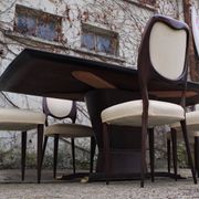 Dining Room Table and Mahogany Chairs by Fratelli Rigamonti, 1950s, Set of 7