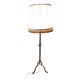 Wrought iron floor lamp.