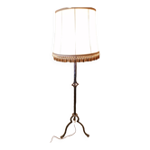 Wrought iron floor lamp.