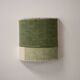 Small blonde wall light - shades of green