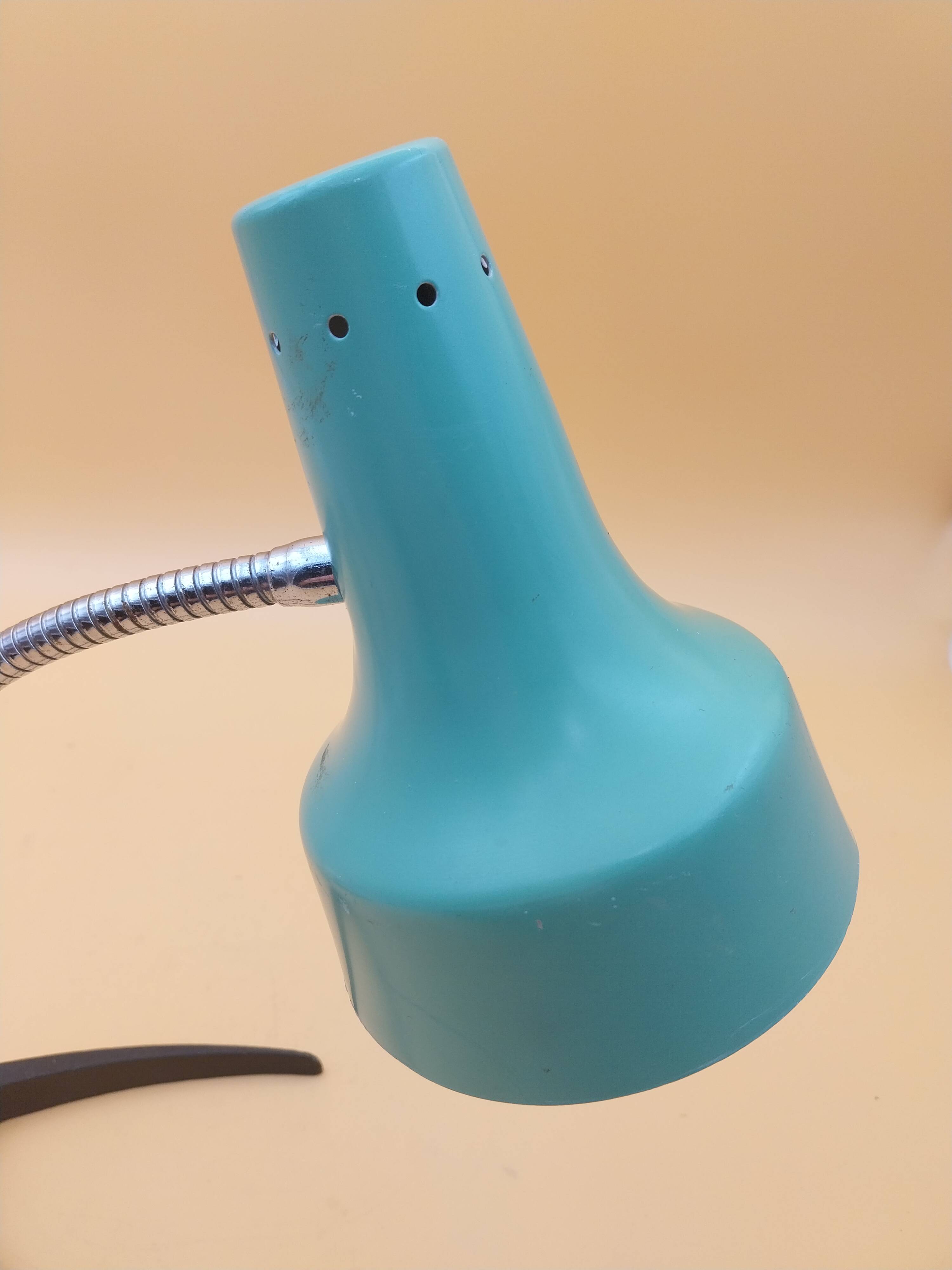 Lampe cocotte verte métal année 50