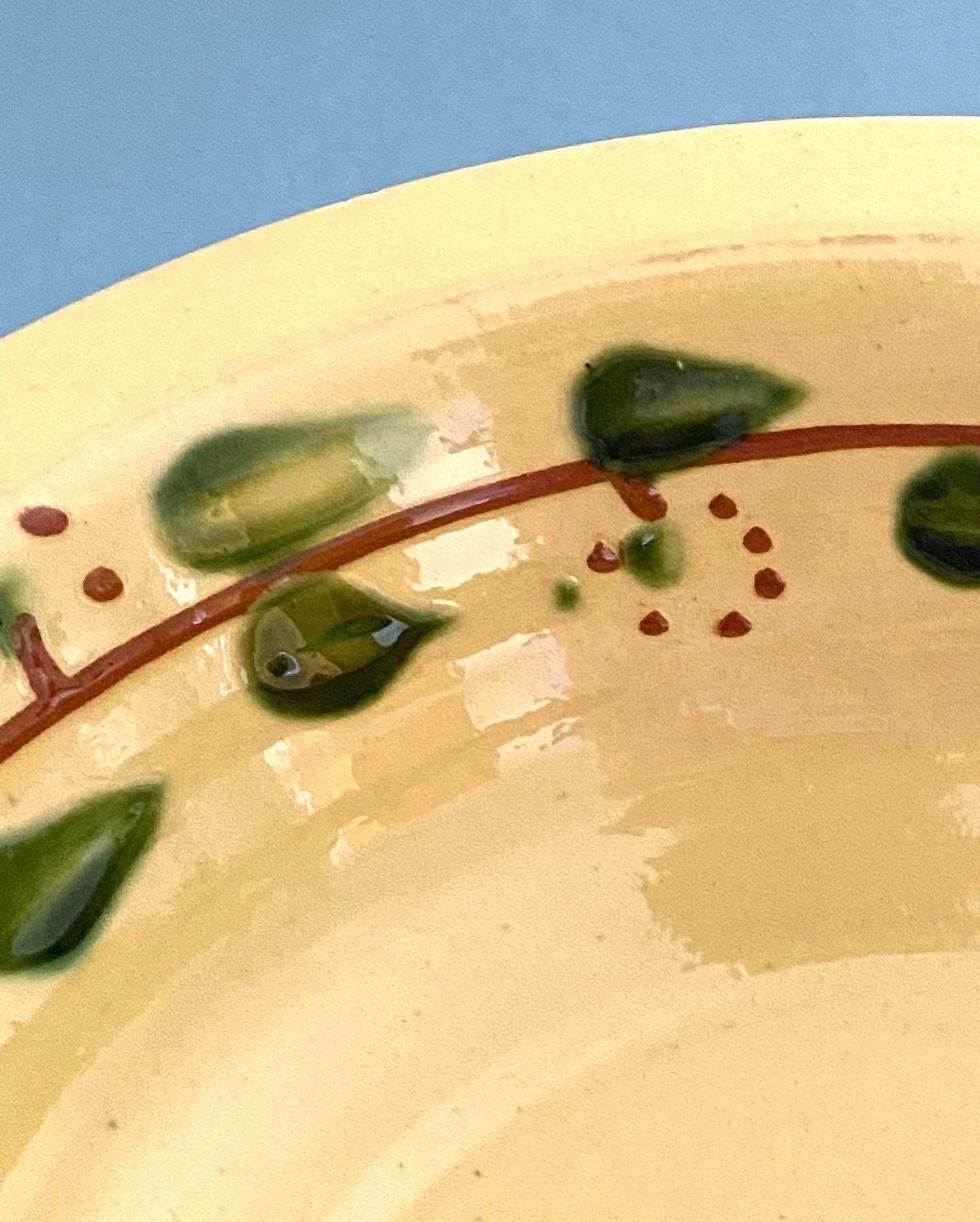 Enamelled terracotta bowl