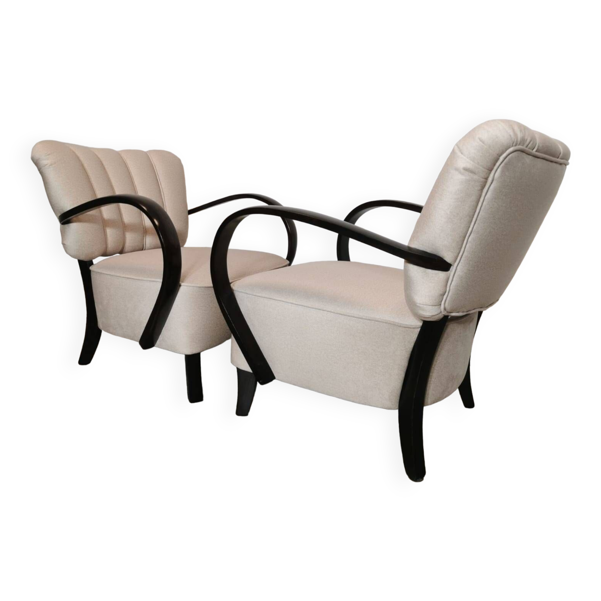 Armchairs by Jindřich Halabala, 1950s, Set of 2