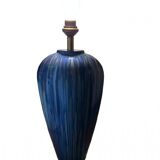 Blue ceramic table lamp base