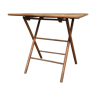 Table pliante en bois façon bambou