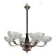 Period chandelier art deco qulétrides women with recorder autos