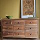 Teak sideboard with shell handles, refurbished | Léon