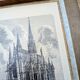 The Sainte-Chapelle, Paris, vintage engraving 1906. Authentic.