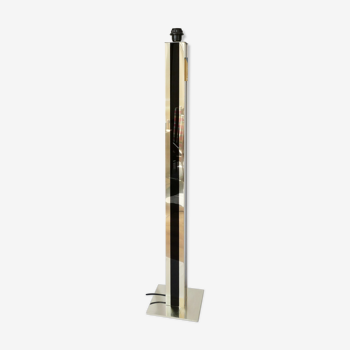 Metal and Plexiglas floor lamp foot