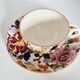 Cups (3) and saucers (6) for coffee in Gien earthenware, "Peonies" pattern.