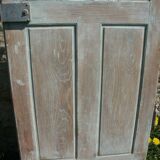 Porte vitrée en chêne brut