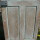 Glass raw oak door