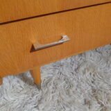 Vintage chest of drawers from the 60s in light wood