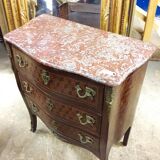 Commode en marqueterie de cubes d'époque Napoléon III