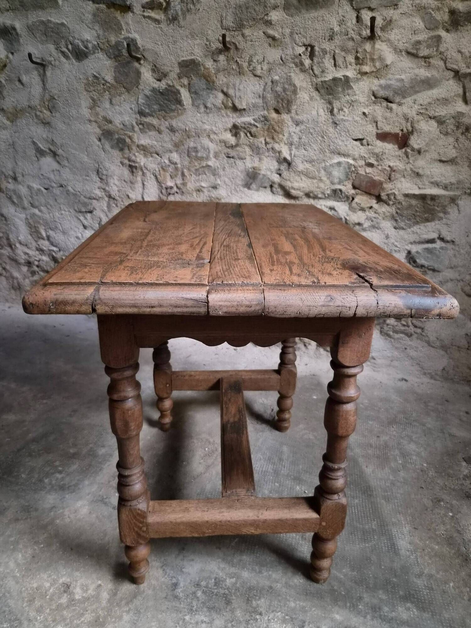 18th-century oak table / Small desk – Rustic French country table
