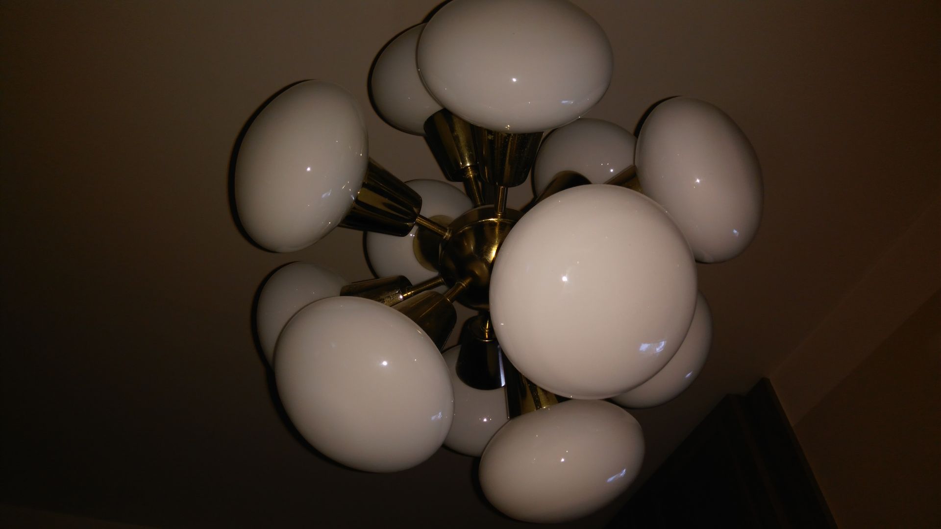 Lustre Sputnik de Kamenický Šenov 1970s