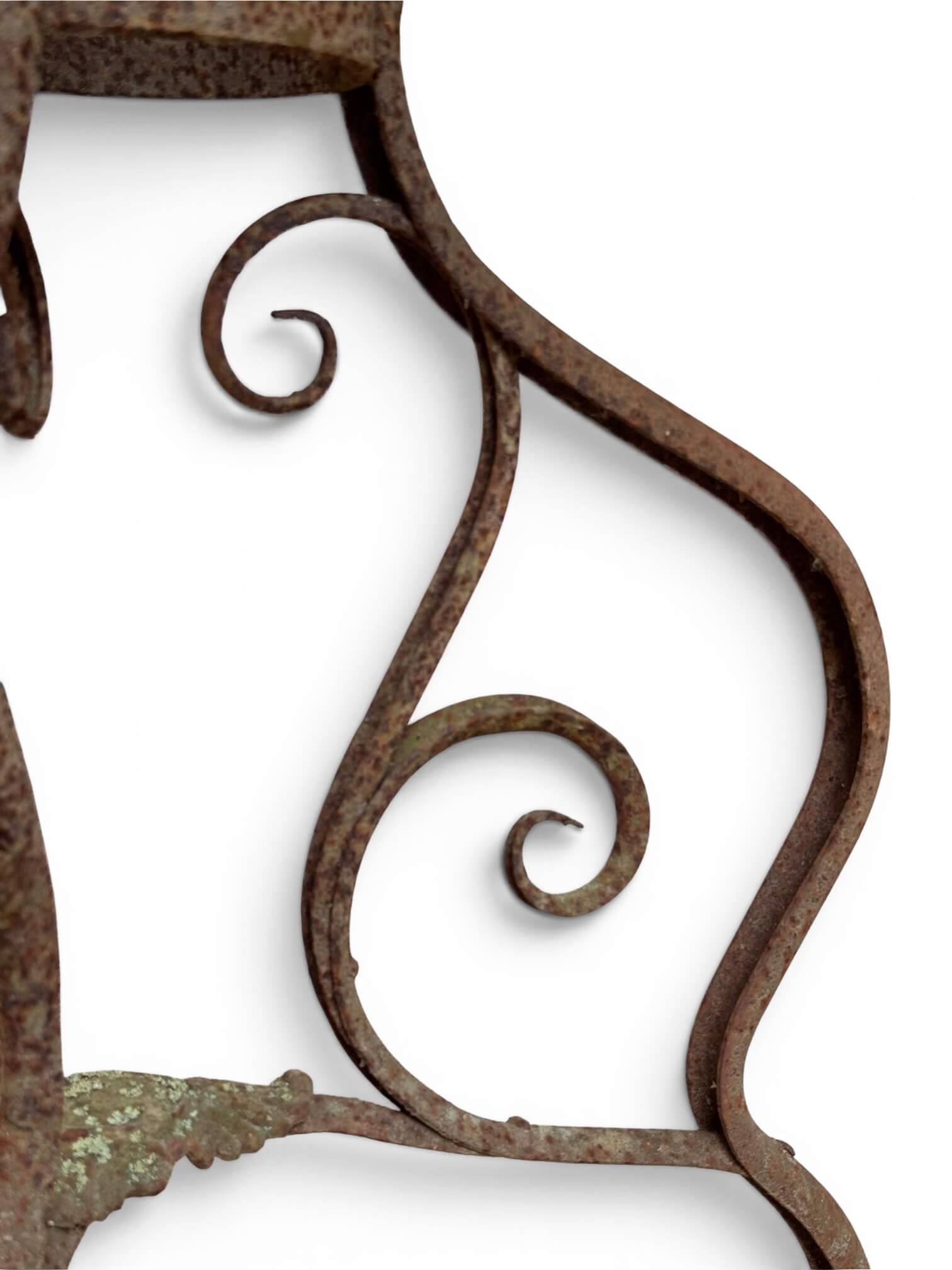 1900 wrought iron guéridon from Arras, St Sauveur