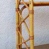 60s rattan shelf