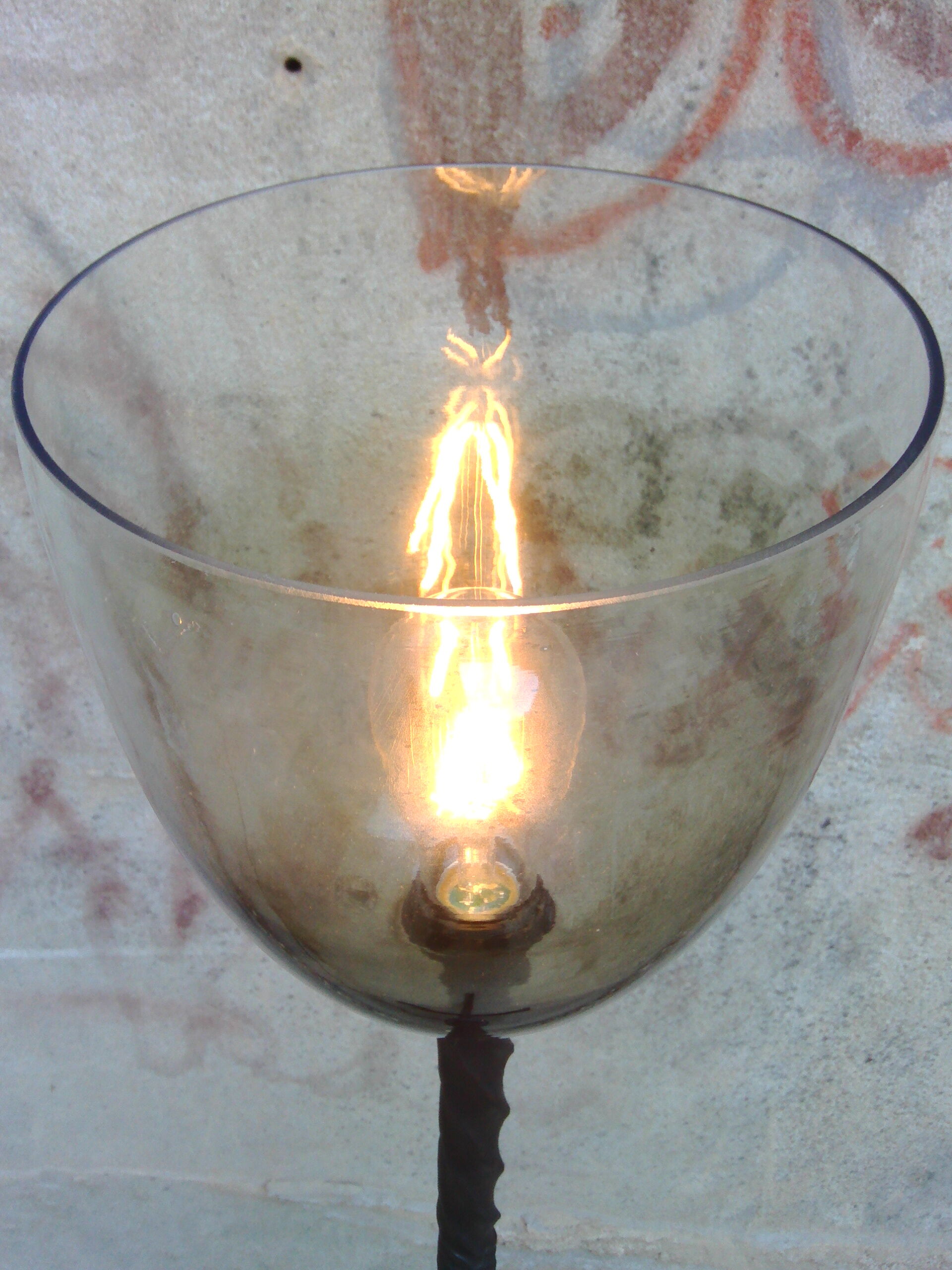 Brutalist floor lamp