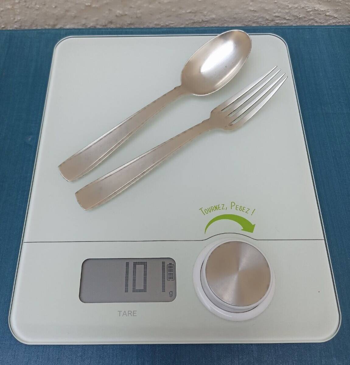 Solid silver fork and spoon Ernest Prost Paris, 1920s-1930s