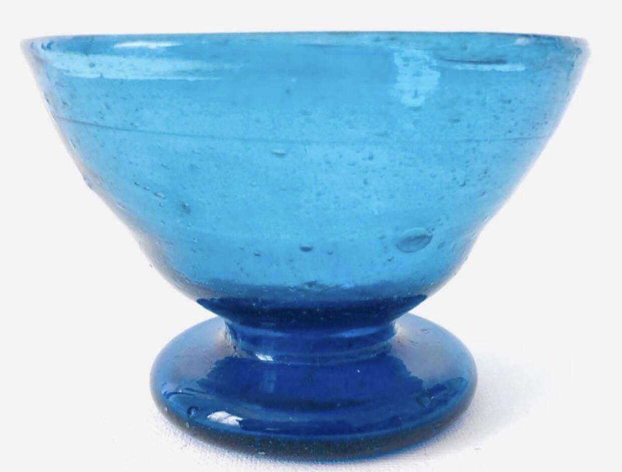 Blue Bowl Blown Glass