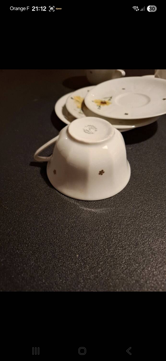 Fine porcelain coffee cups
