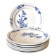 set of 7 Creil and Montereau flat plates,