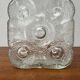 Vase vintage allemand en verre modèle sur les rochers par Lars Hellsten pour Walther Glas, années 1970