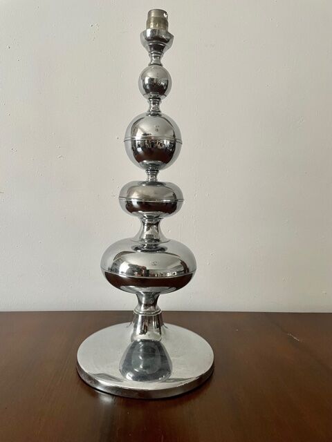 Chrome metal lamp 1960