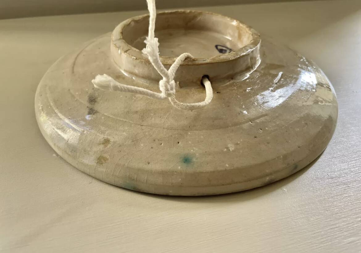 Cobalt blue Moroccan plate