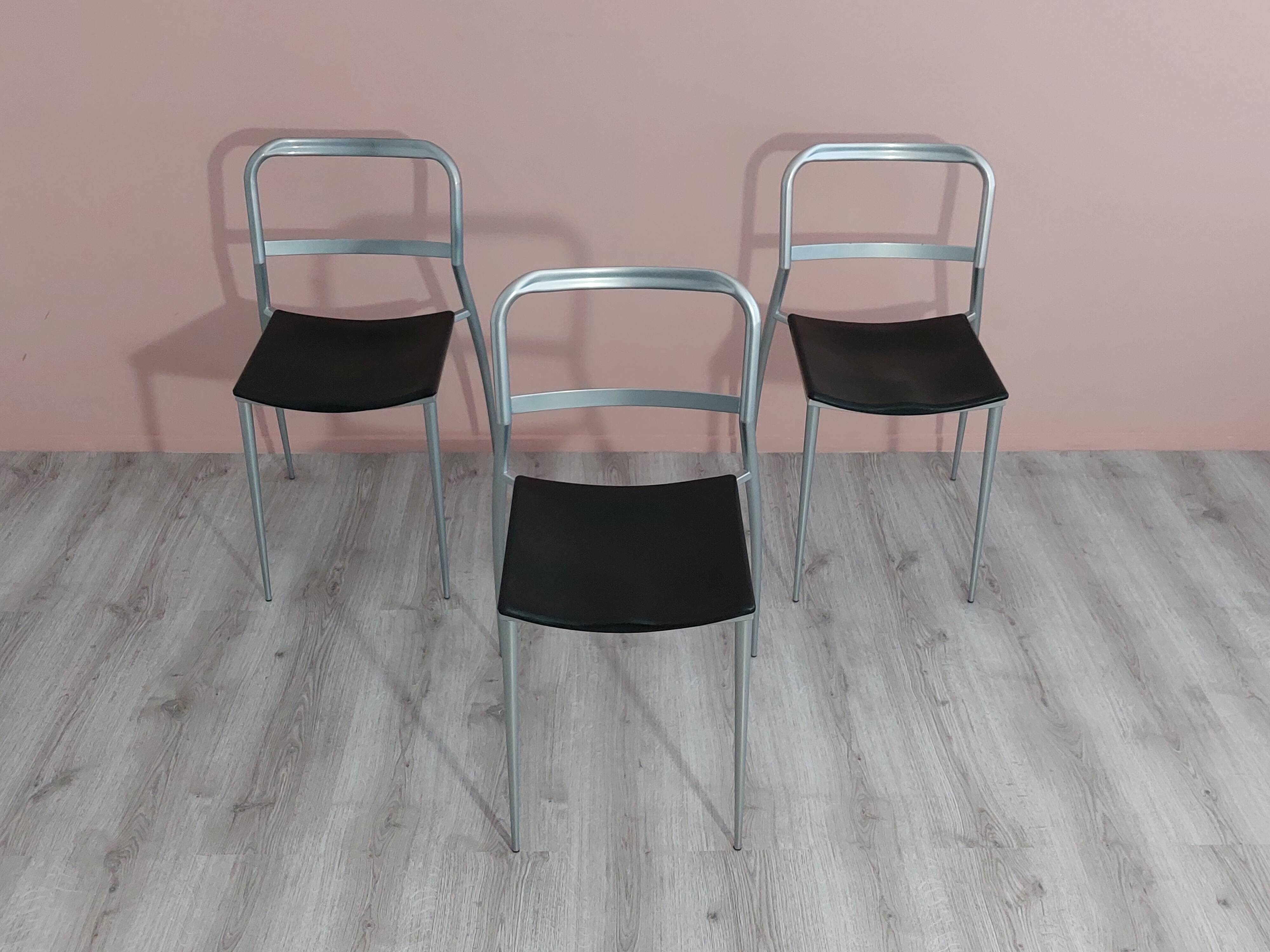 Postmodern Dining Chairs by Maurizio Peregalli for Zeus Collezione 1980's.