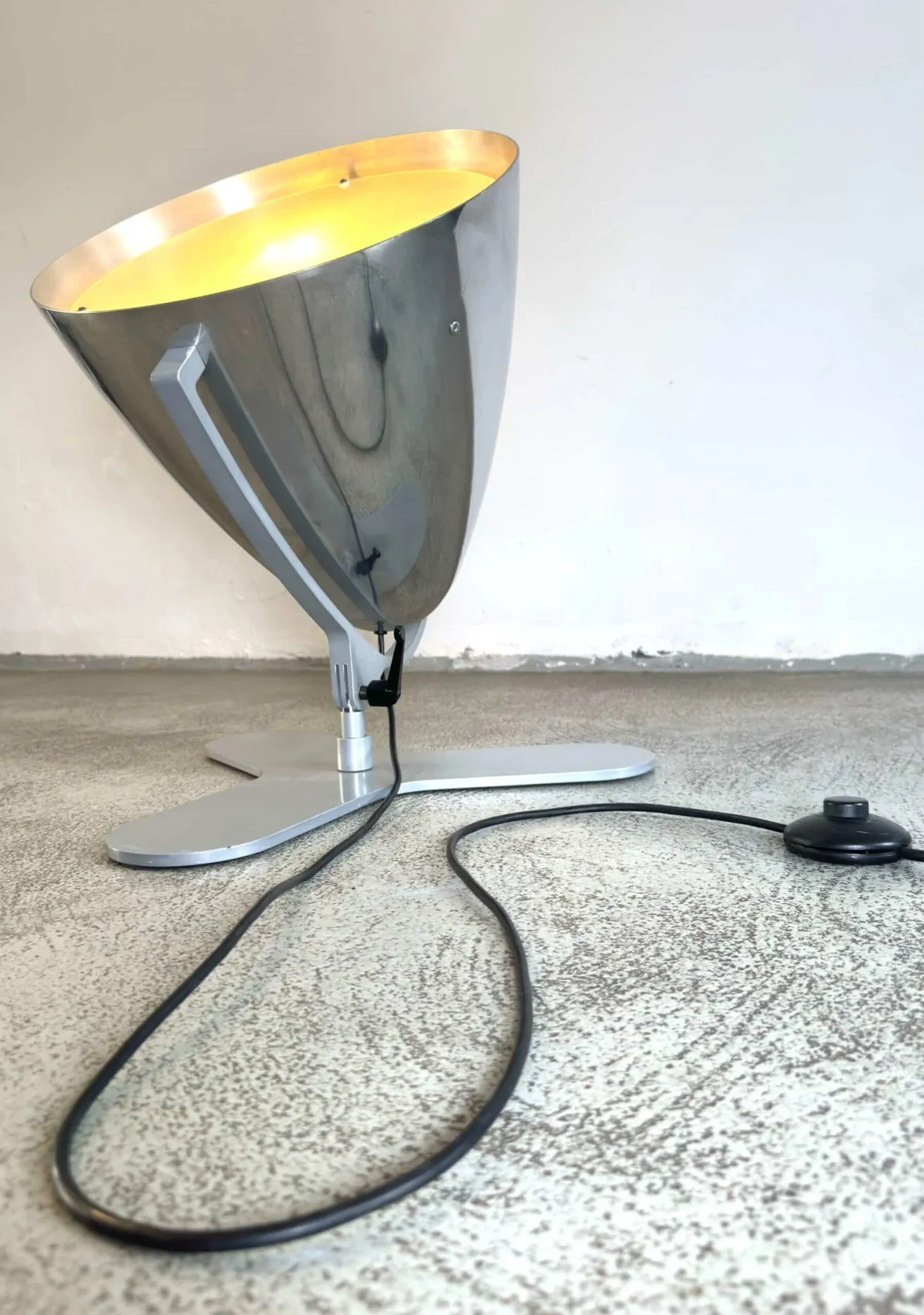 Faro 'Base 2' Floor Lamp By Hannes Wettstein For Pallucco, Italy, 1980S