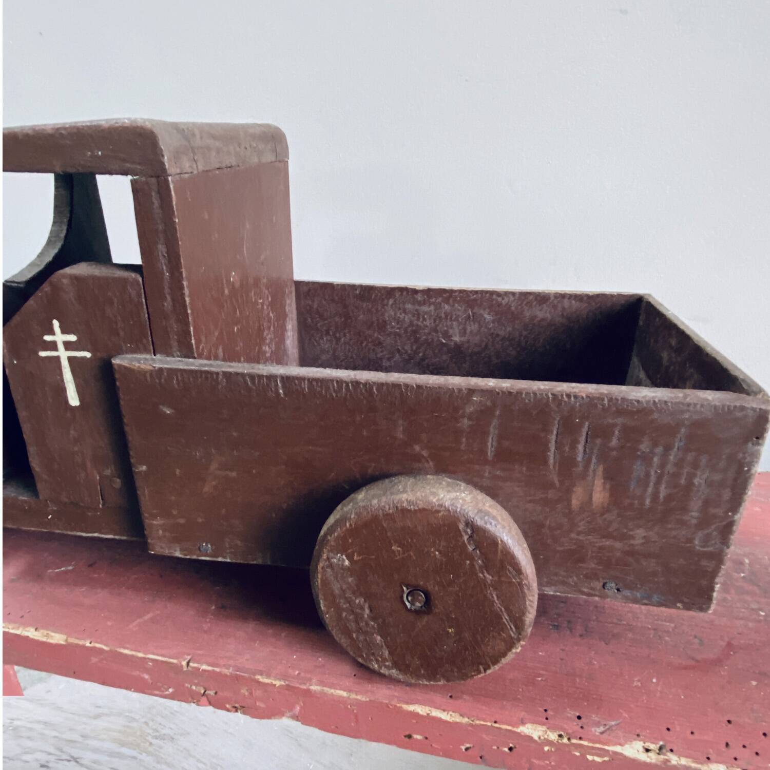 Wooden truck toy