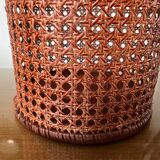 Canning rattan office paper basket 70s