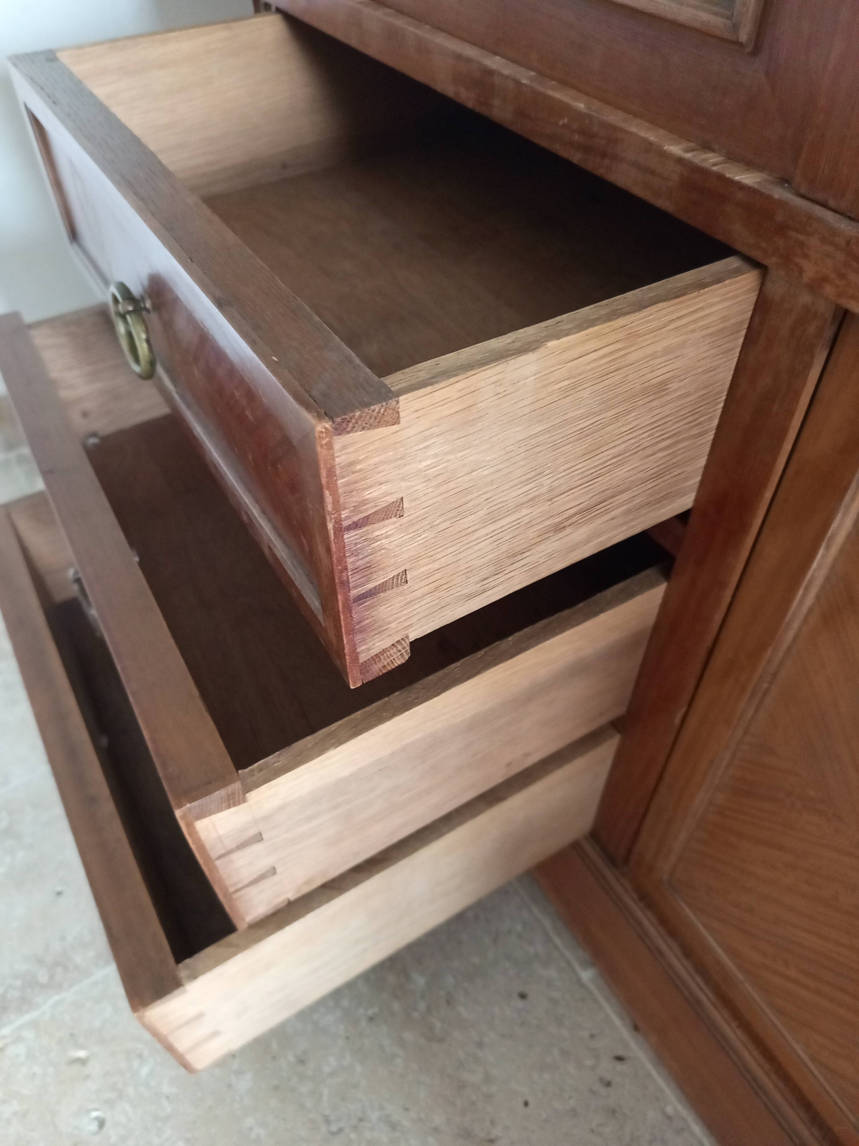 Art Nouveau Art Deco beech cabinet