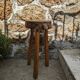 Tripod stool handmade brutalist wabi-sabi japandi slow