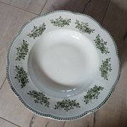 9 assiettes creuses Terre de fer Badonviller