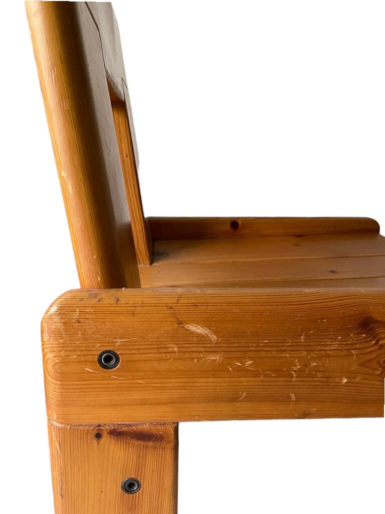 Silvio Coppola dining table with 4 dining chairs for Fratelli Montina