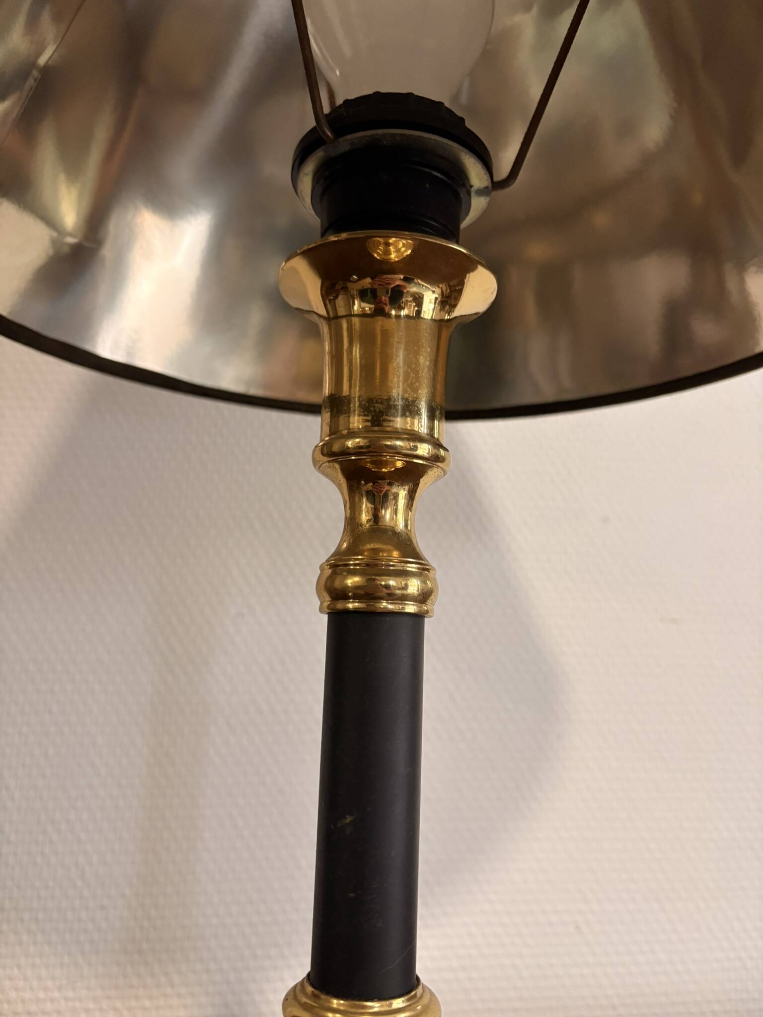Antique Directoire Style Neoclassical Column Table Lamp Return Egypt
