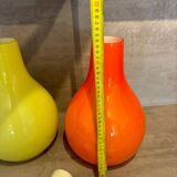 Suspensions x 2 - vintage in opaline - 70s