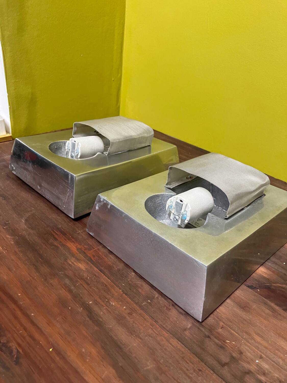 Marie Baratte cast aluminum wall lights