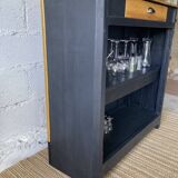 Meuble bar avec pose en chevron