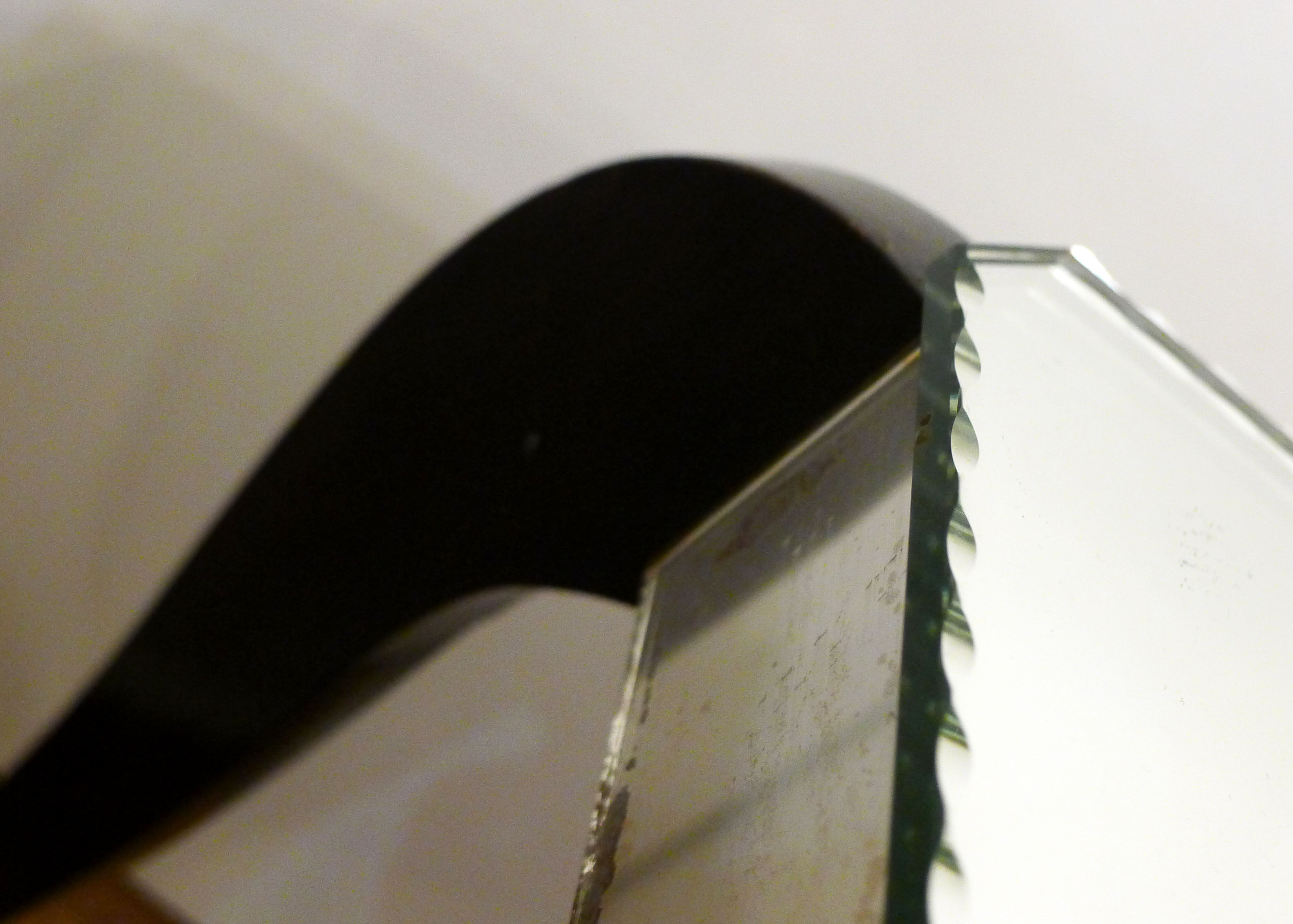 Mirror Art Deco coffee table - curved feet