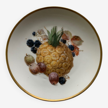 Vintage porcelain fruit plate.