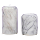Vintage set of marble tea light holders